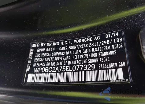 2014 Porsche Panamera Turbo Executive from USA, damaged, VIN WP0BC2A75EL077329